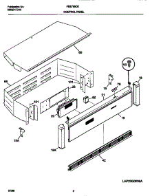 02 - Control Panel parts for Frigidaire Oven FEB756CESG from AppliancePartsPros.com