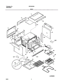 05 - Body parts for Frigidaire Range FED300DSA from AppliancePartsPros.com