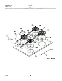 07 - Maintop parts for Frigidaire Range FED355ASD from AppliancePartsPros.com