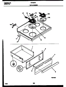 04 - Cooktop And Drawer Parts parts for Frigidaire Range FEF300PADA from AppliancePartsPros.com