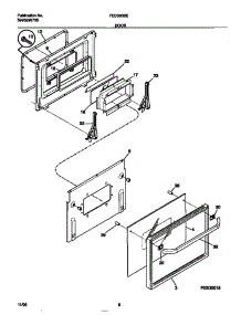 05 - Door parts for Frigidaire Range FED300BEBB from AppliancePartsPros.com