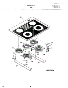07 - Top parts for Frigidaire Range FED387CFSD from AppliancePartsPros.com