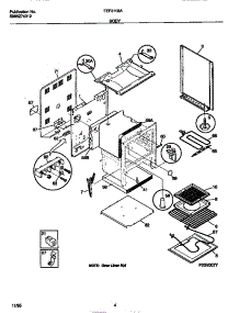 03 - Body parts for Frigidaire Range FEF311SAWD from AppliancePartsPros.com