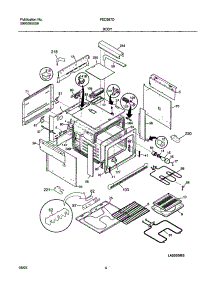 05 - Body parts for Frigidaire Range FED367DSA from AppliancePartsPros.com