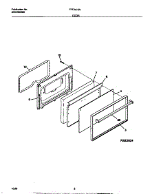 05 - Door parts for Frigidaire Range FEF311SAWG from AppliancePartsPros.com