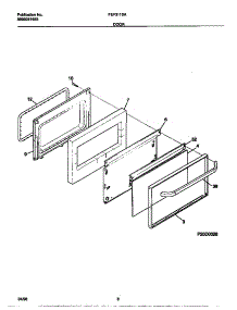 05 - Door parts for Frigidaire Range FEF311SAWE from AppliancePartsPros.com