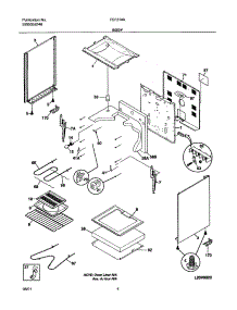 05 - Body parts for Frigidaire Range FEF314AWA from AppliancePartsPros.com