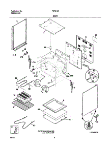 05 - Body parts for Frigidaire Range FEF314BWB from AppliancePartsPros.com
