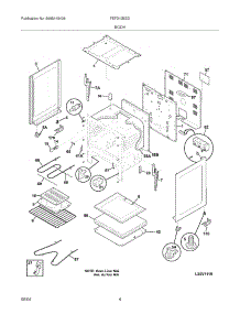 05 - Body parts for Frigidaire Range FEF312BSD from AppliancePartsPros.com