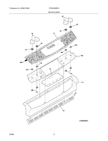03 - Backguard parts for Frigidaire Range CPGS389EC9 from AppliancePartsPros.com