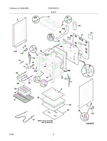 05 - Body parts for Frigidaire Range CPLEF398DCD from AppliancePartsPros.com
