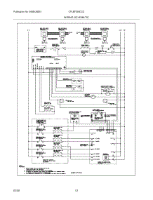 12 - Wiring Schematic parts for Frigidaire Range CPLEF398DCD from AppliancePartsPros.com
