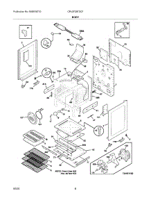 07 - Body parts for Frigidaire Range CPLGFZ97GCF from AppliancePartsPros.com