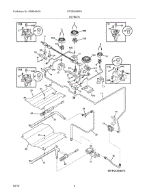 05 - Burner parts for Frigidaire Range CPGS3085KF4 from AppliancePartsPros.com