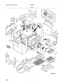 05 - Body parts for Frigidaire Range DGES388DS3 from AppliancePartsPros.com