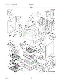 07 - Body parts for Frigidaire Range CPIF3093LFB from AppliancePartsPros.com