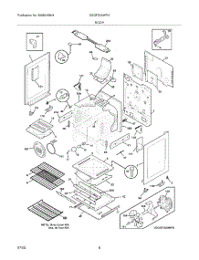 07 - Body parts for Frigidaire Range DGGF3054KFA from AppliancePartsPros.com