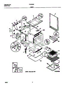 03 - Body parts for Frigidaire Range F04B350BDC from AppliancePartsPros.com