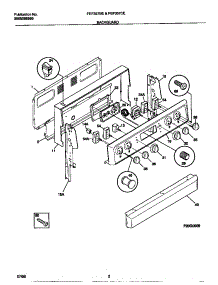02 - Backguard parts for Frigidaire Range FEF357BEWB from AppliancePartsPros.com
