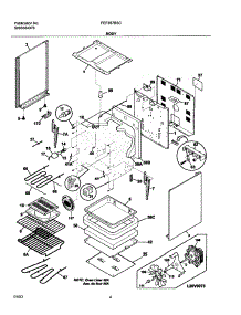 05 - Body parts for Frigidaire Range FEF357BSC from AppliancePartsPros.com