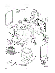 05 - Body parts for Frigidaire Range FEF361AWB from AppliancePartsPros.com
