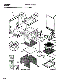 03 - Body parts for Frigidaire Range F04B322BDA from AppliancePartsPros.com