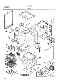 05 - Body parts for Frigidaire Range FEF357BBA from AppliancePartsPros.com