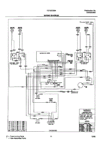 11 - Wiring Diagram parts for Frigidaire Range FEF357BBA from AppliancePartsPros.com
