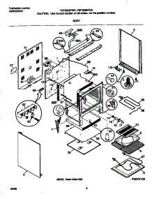 03 - Body parts for Frigidaire Range FEF358BFWD from AppliancePartsPros.com
