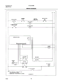 10 - Wiring Schematic parts for Frigidaire Range FEF361AWB from AppliancePartsPros.com