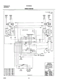 10 - Wiring Diagram parts for Frigidaire Range FEF365AQA from AppliancePartsPros.com