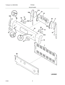 03 - Backguard parts for Frigidaire Range FEF365AQE from AppliancePartsPros.com