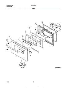 09 - Door parts for Frigidaire Range FEF326AQA from AppliancePartsPros.com