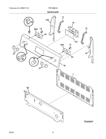 03 - Backguard parts for Frigidaire Range FEF336ECM from AppliancePartsPros.com