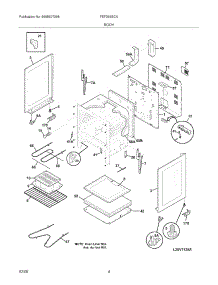 05 - Body parts for Frigidaire Range FEF336ECX from AppliancePartsPros.com