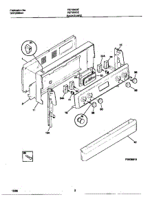 02 - Backguard parts for Frigidaire Range FEF350BEDB from AppliancePartsPros.com