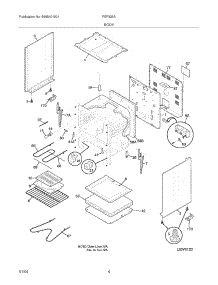 05 - Body parts for Frigidaire Range FEF326AQG from AppliancePartsPros.com