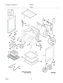 05 - Body parts for Frigidaire Range FEF326AUH from AppliancePartsPros.com
