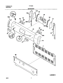 03 - Backguard parts for Frigidaire Range FEF326AWF from AppliancePartsPros.com