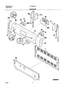 03 - Backguard parts for Frigidaire Range FEF336ASD from AppliancePartsPros.com