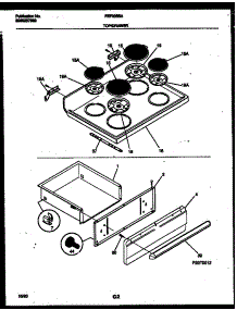 04 - Cooktop And Drawer Parts parts for Frigidaire Range FEF335BAWA from AppliancePartsPros.com