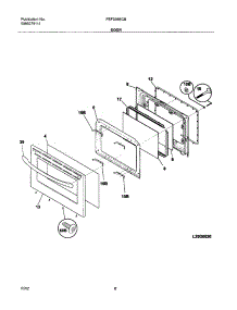 09 - Door parts for Frigidaire Range FEF336BCB from AppliancePartsPros.com