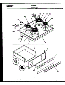 04 - Cooktop And Drawer Parts parts for Frigidaire Range FEF334SADA from AppliancePartsPros.com