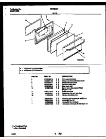 05 - Door Parts parts for Frigidaire Range FEF334SADA from AppliancePartsPros.com