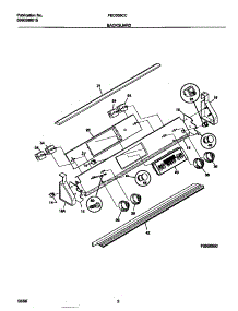 02 - Backguard parts for Frigidaire Range FED355CCSG from AppliancePartsPros.com