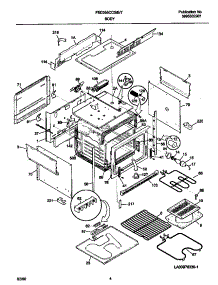 03 - Body parts for Frigidaire Range FED355CCTI from AppliancePartsPros.com