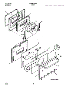 05 - Door parts for Frigidaire Range FED355CCTI from AppliancePartsPros.com