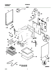 05 - Body parts for Frigidaire Range FEF336ASC from AppliancePartsPros.com