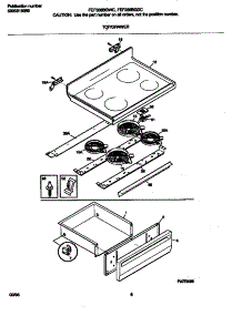 04 - Top / Drawer parts for Frigidaire Range FEF336BGDC from AppliancePartsPros.com