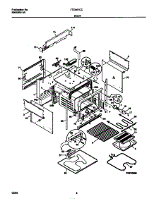 03 - Body parts for Frigidaire Range FED367CCTD from AppliancePartsPros.com